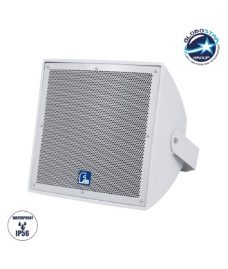 GLOBOSTAR® FDB LT212T 98009 Επιτοίχιο Παθητικό Ηχείο Εγκαταστάσεων με Μετασχηματιστή 100V & 8Ω - 300W RMS (1200W Peak) - 1 x 12" Inches LF & 1 x 1.7" Inches HF - Αδιάβροχο IP56 - Λευκό - Μ40.7 x Π37.8 x Υ41.1cm - 2 Χρόνια Εγγύηση